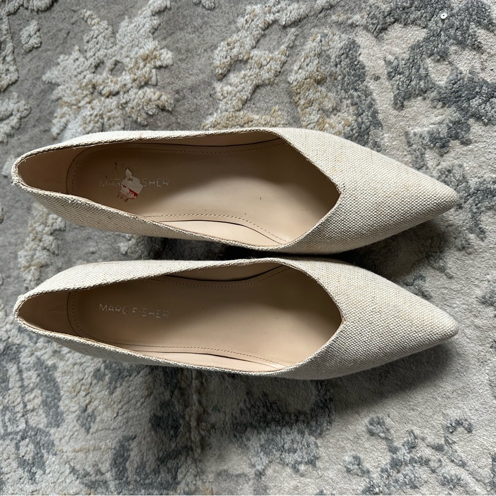 Marc Fisher Women's Cream Flats